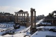 Roma, in un giorno di neve